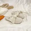 Pantuflas Cerradas Estilo Wasteland para Mujer 2026 Primavera Nuevas Populares Lazo Medio Zapato Casual Versátil para Exteriores para Mujer