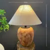 Ornamento de Vento Silencioso Estilo Japonês Sala de Estar Estudo Luminária de Cabeceira Pote de Porcelana Feito à Mão Vasos de Flores Luminária de Mesa de Cerâmica para Hotel Pousada