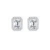 Los Pendientes Seiko Bright Sugar Cube de Plata de Ley S925 Más Vendidos de Amazon para Mujer Llenos de Lujo Ligero y Pendientes de Gama Alta Transfronterizos