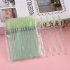 Novo Produto 50 Peças Cristal Sólido Sobrancelha e Cílios Pincel para Cílios de Dupla Finalidade Enxerto Portátil Colorido Ferramenta de Beleza Pente para Cílios