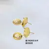 Pendientes de Cabeza de Ducha de Acero de Titanio Electrochapado al Vacío en Oro de 18 Quilates Pendientes Hechos a Mano con Cuentas Material para Pendientes DIY Accesorios que No se Desvanecen