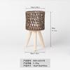 Maceta creativa tejida a mano, estilo nórdico, para decoración de interiores, de madera para balcón