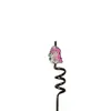 Venta al por mayor del fabricante Niña Fresa Popote Giratorio Parche de Plástico Drip de PVC Popote de Grado Alimenticio Popote de Petg de Gama Alta para DIY