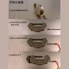 Chengyu Bainian Haohe - Candado antiguo de aleación de zinc y cobre con hebilla para caja de madera (mini candado), cerradura Ruyi antigua, cerradura vintage con cabeza