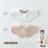 Babero de Doble Capa de Algodón Puro Estilo Ins Coreano Forma de Pétalo para Bebé Babero para Recién Nacidos Baberos Ropa Infantil Anyang