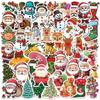 Decorações de Adesivos de Natal Geladeira Capa de Celular Adesivo para Copo de Água Cenário Layout Adesivo Autocolante de PVC à Prova d'Água