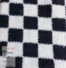 Tecido de pelúcia com estampa de grão quqig imitação de lã de cordeiro, xadrez de 8x8 grãos, moda outono e inverno