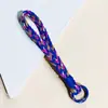 Cordón Tejido Colorido para Teléfono Móvil, Llavero Estilo Étnico, Correa de Mano, Estilo Pareja, Accesorios de Joyería Bohemia