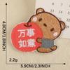 Etiqueta Bordada Original Etiqueta de Tecido Acessórios patch Patch Autoadesivo Sapatos e Chapéus Acessórios para Bolsas Urso de Desenho Animado Adesivo de Tecido Bordado