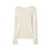 Suéter de tricô com gola redonda CHAO fino 100% lã Merino Yangzi, 48 unidades, para mulheres, blusa básica afuniladora para o outono