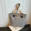 Bolso de Lona Transfronterizo de Moda Nuevo Bolso de Hombro para Mujer Bolso de Mano Versátil Bolso Tote para el Trabajo Bolso de Hombro Casual