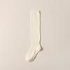 Calcetines Largos Blancos para Mujer, Calcetines Flojos para Combinar con Botas, Calcetines Largos de Tubo para Primavera y Otoño, Calcetines para Pantorrilla, Calcetines Hasta la Rodilla