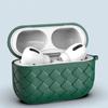 Patrón de Cuero Trenzado Simple Adecuado para Funda Protectora para airpods4 Generación Segunda Generación 3 Generación Pro2 Auriculares Bluetooth Apple Estuche Blando