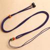 Cordão clássico Ruyi ajustável com miçangas para homens e mulheres pingente de jade corda mão tecida pescoço colar corda atacado