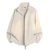 Cardigan Yikai 2025 Nuevo Primavera y Otoño con Cuello Alto, Suéter de Forro Polar de Manga Larga a la Moda