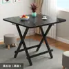 Mesa Dobrável Simples Mesa de Jantar para Casa de Aluguel Mesa de Jantar Portátil para Casa Mesa Redonda Barraca Exterior Mesa Quadrada Pequena