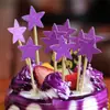 Decoración de Estrellas Pequeñas Brillantes Estrella de Cinco Puntas Bandera para Pastel con Inserto de Estrella Brillante Mesa de Postres 10 Precio
