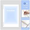 Cuaderno de hojas sueltas antiadherente Sijin B5, cuaderno extraíble A5, bloc de notas transparente de diario simple de alta apariencia