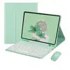 Funda Protectora para Tableta iPad Mini 6 Carcasa Mini 234567 Teclado Bluetooth Inalámbrico Funda de Cuero Tapa Redonda