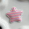 Polvo fino Arcoíris Estrella de cinco puntas accesorios accesorios diy horquilla accesorios de ropa punto al por mayor Estrellas de color a cuadros