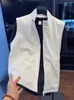 2026 nueva moda para hombre chaleco liso de color sólido moderno con cuello alto otoño hombres casual ajuste ceñido holgado deportivo
