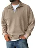 Nueva Sudadera Gruesa de Peso Pesado con Flor Frita para Hombre de Amazon, Comercio Exterior, Cuello Alto, Hombro Caído, Holgada