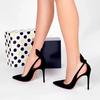 Primavera y Verano 2025 Nuevos Zapatos de Tacón Alto de Aguja Sexy para Mujer, Sandalias de Moda de Punta Fina y Escotadas que No Cansan para Calzado de Mujer