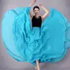 Falda grande de gasa de doble capa de 720 grados para baile moderno, baile de salón, falda larga para práctica de baile cuadrado, falda de baile Xinjiang