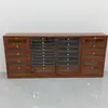Gabinete Exhibidor de Almacenamiento para Uñas Artísticas, Gabinete de Almacenamiento de Accesorios para Uñas Artísticas de Madera Maciza, Gabinete de Almacenamiento de Esmalte de Uñas y Gel, Gabinete de Piso para Salón de Uñas