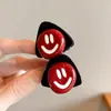 Pinza para el pelo de felpa de alta gama con orejas de gato y lazo para otoño e invierno para cabello fino, pinza de tiburón para flequillo y accesorios para el cabello
