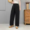 Pantalones Largos Casuales de Algodón Puro para Mujer, Estilo Delgado de Verano, Exportación de Alta Calidad, Cintura Elástica, Pantalones Rectos Adelgazantes y que Realzan la Altura