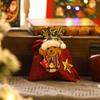 Novas Decorações de Natal Transfronteiriças Desenho Animado Bonito Cabeça de Boneca Tridimensional Saco de Presente Saco de Maçã Pacote de Biscoitos Calças com Bolso de Aba