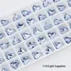 Dongzhou 16mm Coração Torto Fundo Pontiagudo Diamante Acessórios para Joias DIY Diamante de Vidro de Cristal com Formato Especial Joias com Diamante Colar Venda por Atacado de Joias com Diamante