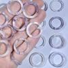 Venta al por mayor de fábrica anillo de acetato imitación jade de 23 mm anillo anillo hebilla de anillo anillo de correr anillo de mano giro colgante borla diy