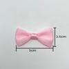 Accesorios de lazo de 5 cm, 2,5 x 5 cm, hechos a mano, para el cabello, ropa, calzado, lazo decorativo.