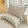 Fundas de almohada de algodón puro, un par, 48X74 Funda de almohada individual, 100% algodón, Adecuadas para todas las estaciones, Funda interior para cojín del hogar, Pieza individual 2