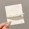 Pinzas laterales estilo dopamina con un toque de alta gama, pinzas delicadas con flecos para niñas, pasadores dulces, pinzas de cocodrilo a la moda