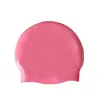 Gorro de Natación para Adultos de Silicona Sin Costuras Impermeable Listo para Usar del Fabricante, Gorro de Natación Impermeable Montado en la Cabeza, Gorro de Natación con Logo Impreso al por Mayor