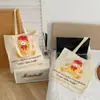Inventario mayorista de comercio exterior último modelo grupo de suministro en vivo compra grupal ~ bolsa de lona de oso lindo de dibujos animados bolsa de hombro