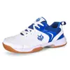 Zapatos de bádminton talla grande transfronterizos para hombre zapatos nuevos profesionales ligeros transpirables antideslizantes absorción de impactos zapatos de tenis de mesa para hombre zapatilla deportiva