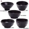 A5 Melamina Negra Mate Plato para Sazonar Salsera Tazón de Arroz Pequeño Tazón de Sopa Estilo Cerámica Japonesa Plástico