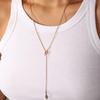 Nudo Marinero Borla Collar Ajustable para Mujer Estilo Frío Elegante Cadena Larga de Lana 2022 Nuevos Accesorios de Moda