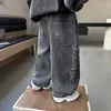 Pantalones para niño para otoño 2026, nuevos jeans de otoño elegantes estilo coreano para niños pequeños de 2 a 3 años, pantalones cargo