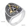 Anillo de Acero de Titanio Retro de Moda para Hombres, Anillo para Dedo Índice Estilo Punk, Anillo de Cola de Gama Alta para Mujeres, Anillo Ajustable