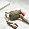 Bolsita de Empanada para Mujer Nylon Impermeable Billetera para Monedas Ligera Auriculares Labial Llave 5 Colores Nuevos en Contraste Mini Pequeña Bolsa Colgante
