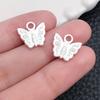 1 nuevo colgante de aleación de plata brillante con forma de mariposa, abeja y libélula, accesorio para pulsera y collar.