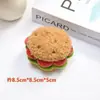 Lindo Colgante de Hamburguesa de Peluche Artificial, Colgante Llavero de Pastel Pequeño para Niña, Joyería para Colgar en Mochila para Mejores Amigas