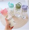 Vaso de Vidrio Escarchado con Pajita Vaso de Agua de Dibujos Animados Estilo Ins Vaso con Pajita para Estudiante Regalo de Moda Vaso Práctico para Niñas Trendy