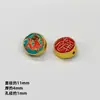 Colgante Zodiaco Esmalte Azul Quemado Shajin Pulsera de Cuentas de Transferencia Accesorios de Joyería Hechos a Mano diy Conservación del Color