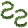 Vime de agulha de pinheiro da Norfolk artificial Decoração de Natal, o mais vendido pingente de guirlanda de planta verde de borracha macia na Amazon